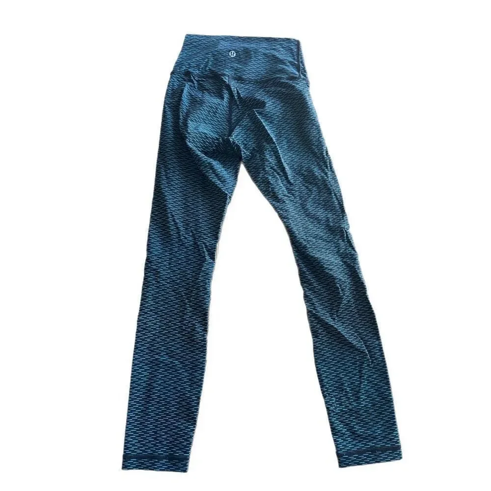 Lululemon Jacquard Black Indian Ocean Legging
